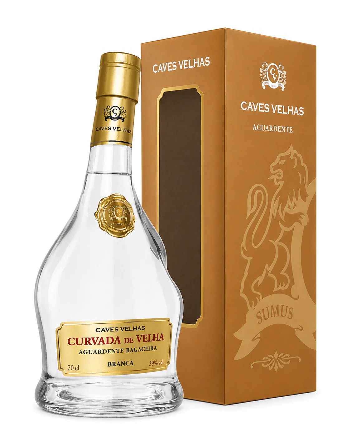 Aguardente Bagaceira Branca Curvada de Velha