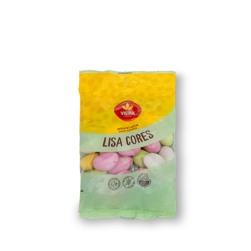 Amêndoas Lisa Cores Saqueta 150g