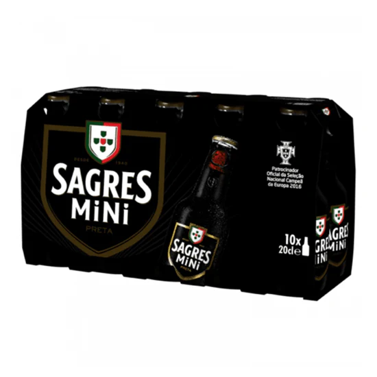Cerveja Super Bock Mini Preta (10*20CL)