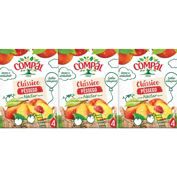 Compal Pêssego (3*200ML)