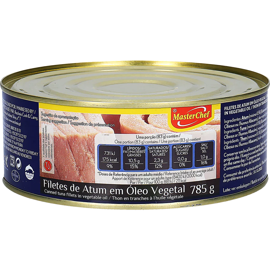 Filetes de Atum em Óleo (785GR)